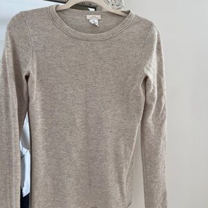 J crew cashmere sweater beige women’s xs luxury